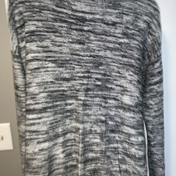 LOFT Black & White Space Dye Knit Sweater-Medium - Picture 4 of 6